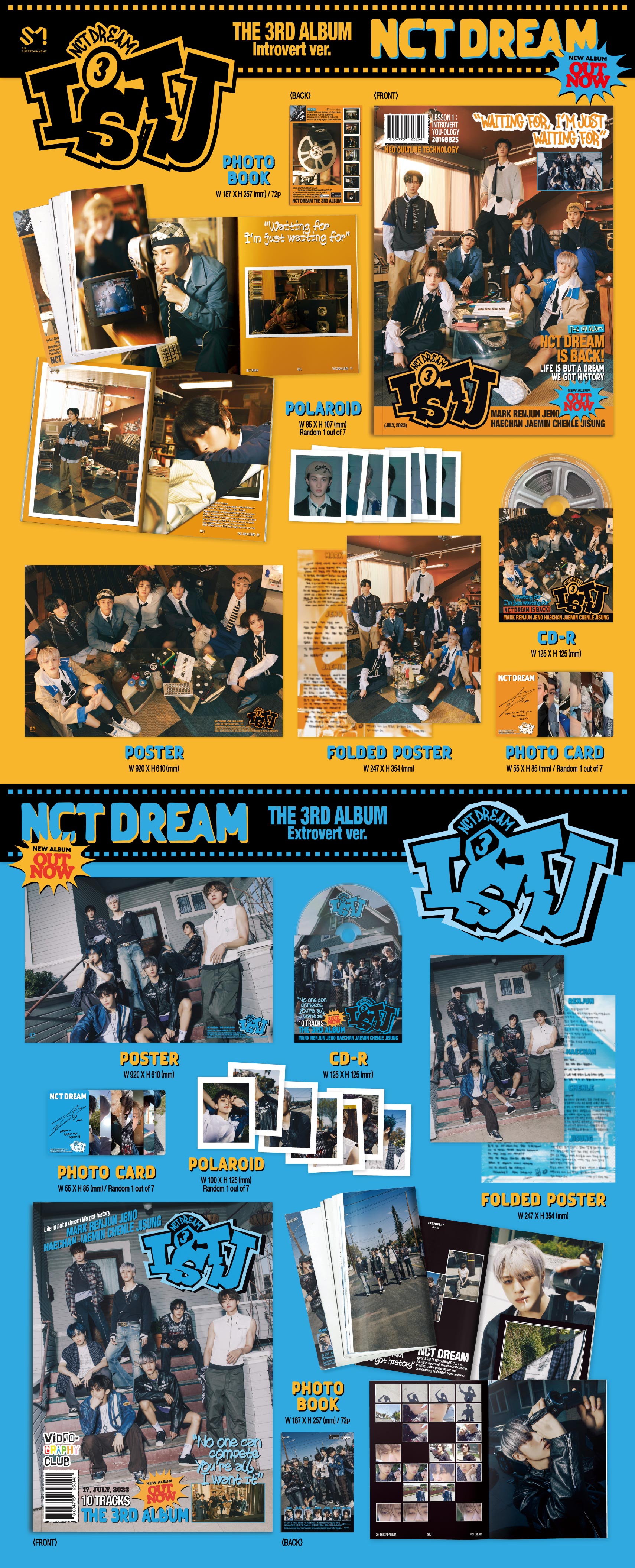 PHOTOCARD EVENT] NCT DREAM – The 3rd Album [ISTJ] (Photobook Ver 